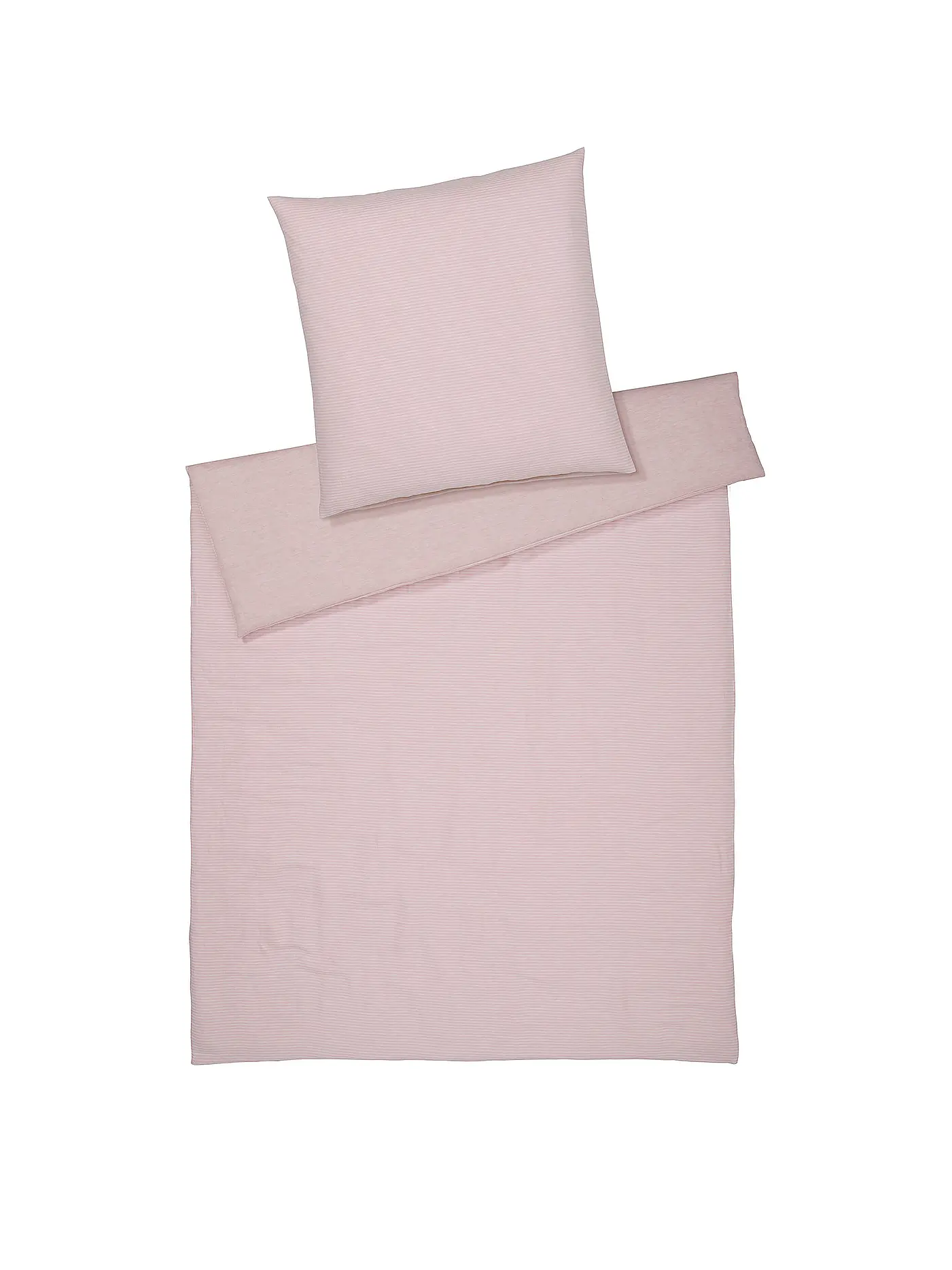 ELEGANTE | Halbleinen Bettwäsche Whisper 70x90cm / 140x200cm Puder | 